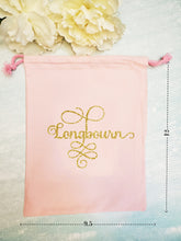 Load image into Gallery viewer, Pride and Prejudice Drawstring bag - Longbourn - Jane Austen pouch - gift bag