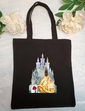 Load image into Gallery viewer, Beauty and the Beast Castle Staircase Tote Bag