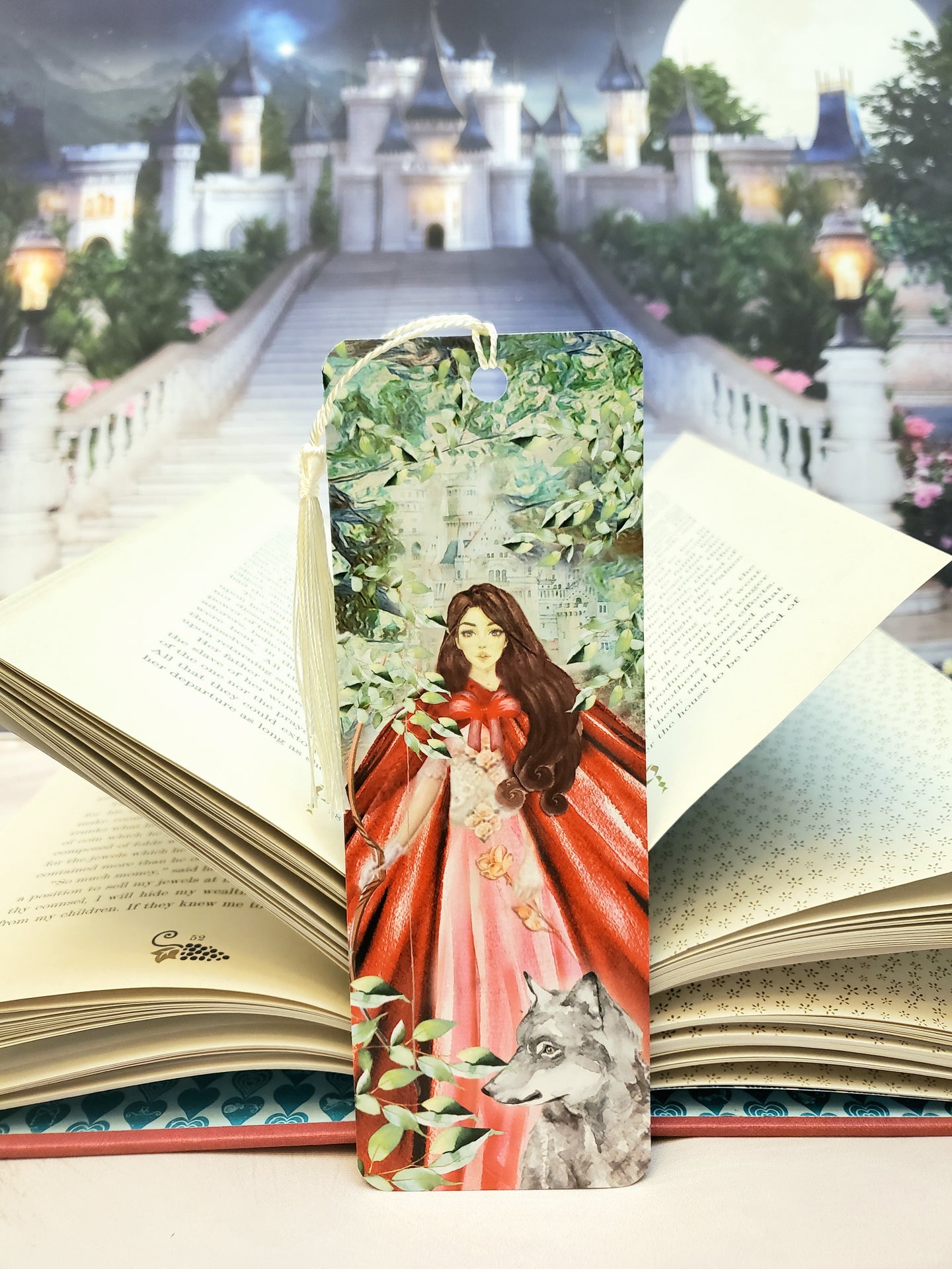 Fairy Tale Beauty and the Beast - Red Riding Hood - Bookmark