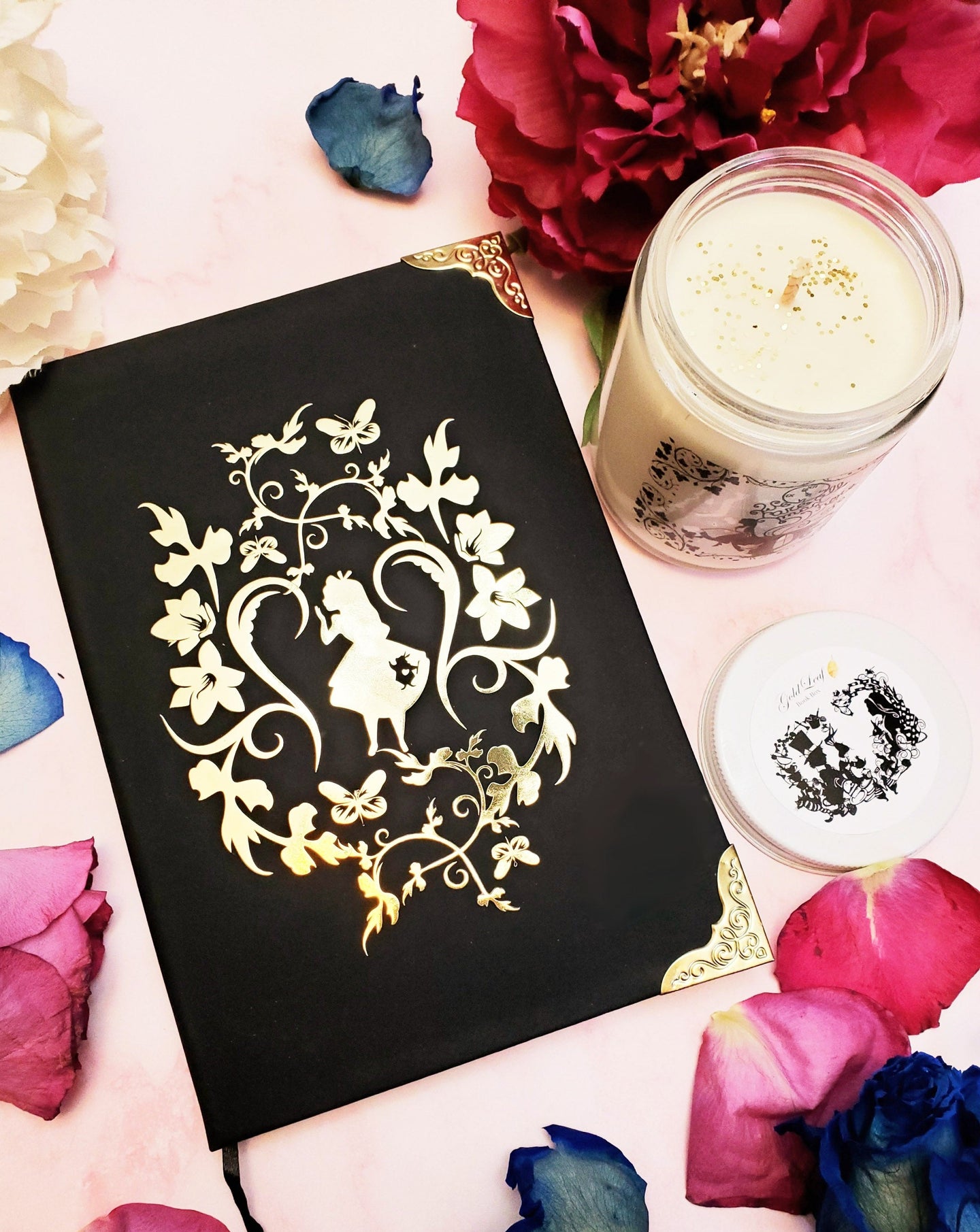 Alice in Wonderland Deluxe Notebook and Candle