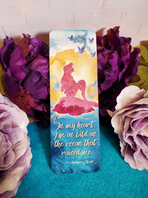 I'm as wild as the ocean - Mermaid Large Bookmark