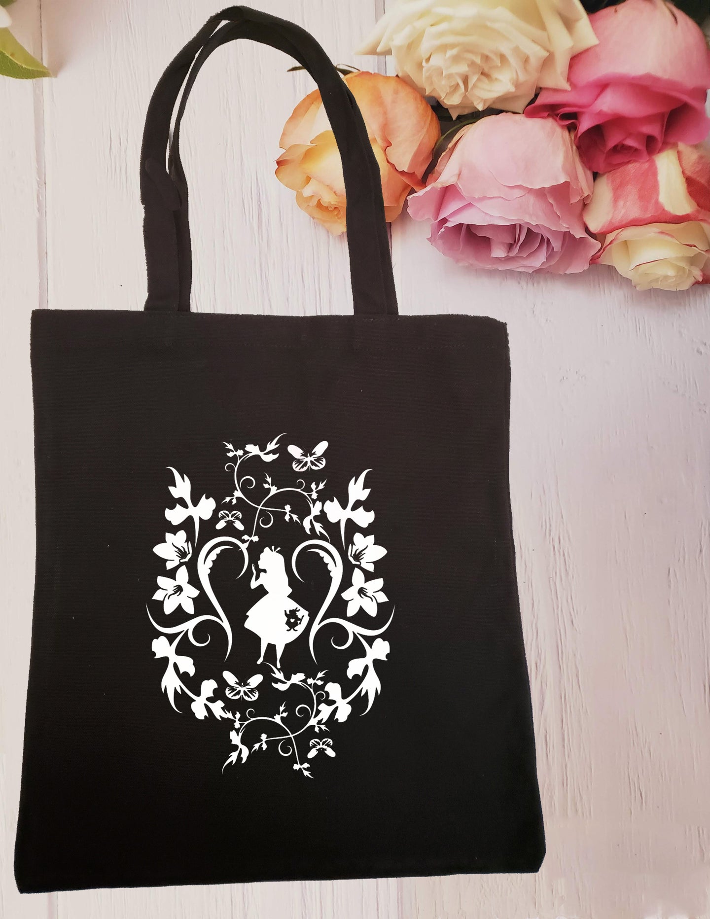 Alice in Wonderland Tote Bag – Gold Leaf Book Box