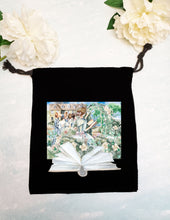Load image into Gallery viewer, Pride and Prejudice Drawstring bag - Longbourn - Jane Austen pouch - gift bag
